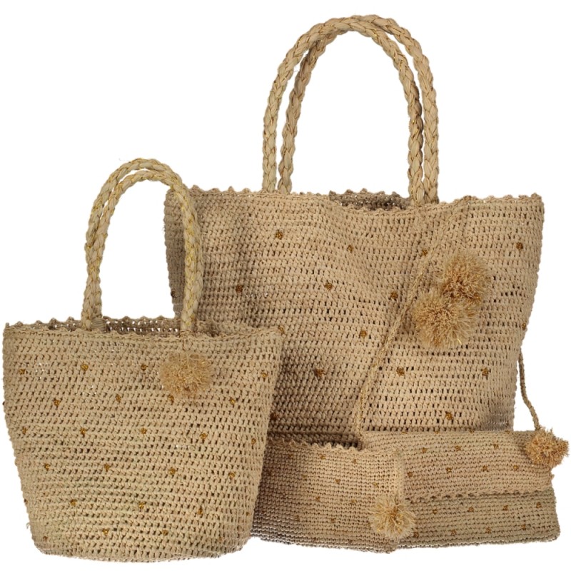 cabas ou sac en paille ou raphia